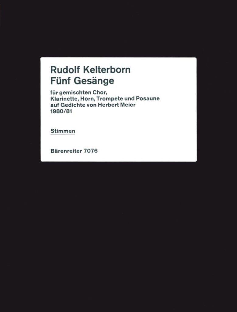 Funf Gesange auf Gedichte von Herbert Meier